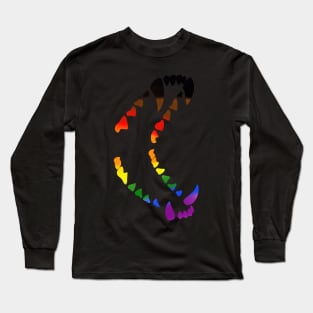 Wolf Teeth Pride: Gay Pride 2.0 Long Sleeve T-Shirt